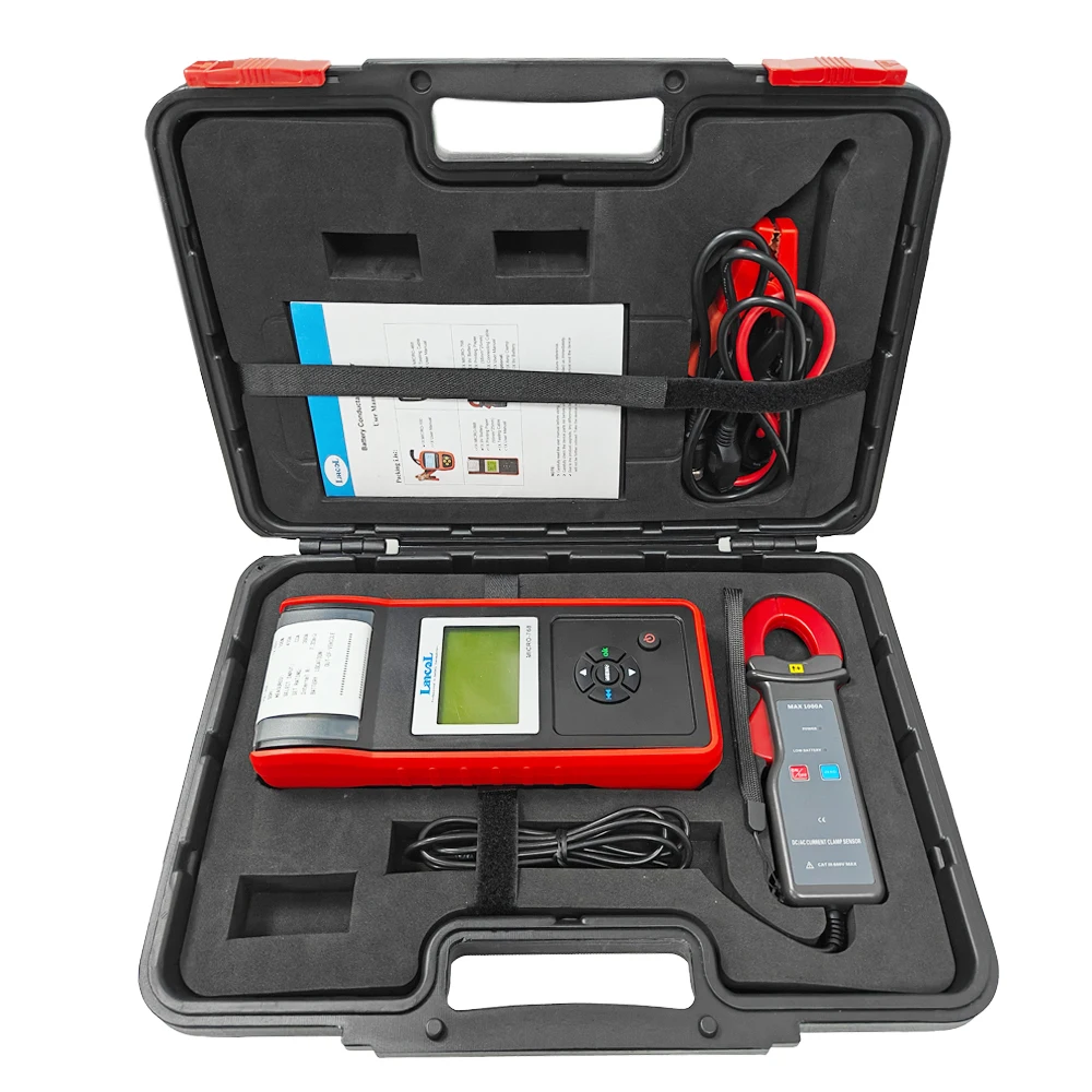 MICRO768A 12V 24V Digital Battery Tester Analyzer with Printer With Current Clamp For All Car Starter Lead-acid Batteries