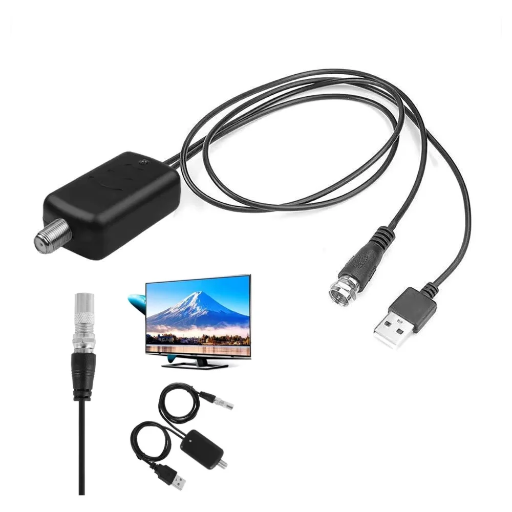 1pc HDTV Antenna Amplifier Digital Wide Range Hdtv Reception Home TV Aerial Signal Amplifier Indoor Outdoor Antenna
