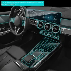 Tpu Film for Mercedes Benz GLA GLB GLA180 GLA200 GLB180 GLB200 Car Interior Sticker Center Console Gear Navigation Door Panel