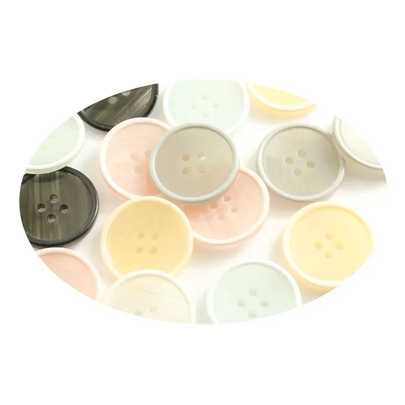 Round Resin Sewing Buttons for Kids Clothes, Scrapbooking Decorative Botones, Handicraft DIY Accessories, 10-25mm, 10Pcs