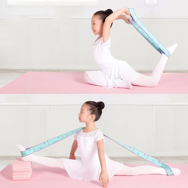 8 Dance Training Segmented Band Stretching Belt for Ballet Dance Gymnastics Pilates Yoga Exercise Elastic Resistance Band