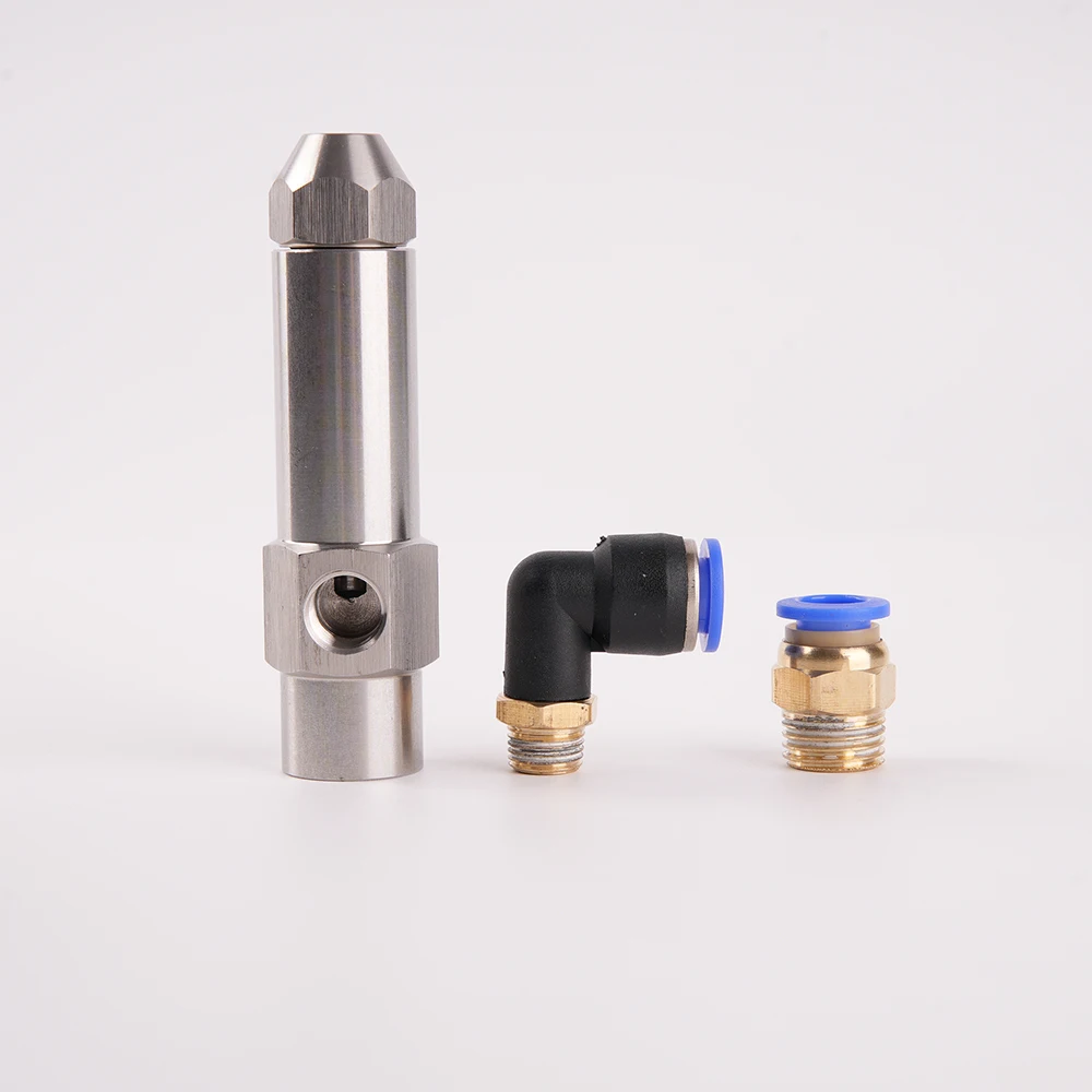 0.3-4.0mm Stainless Steel Two-Fluid Air Atomizing Nozzle with Quick Connect Fittings for Humidification Dust Removal