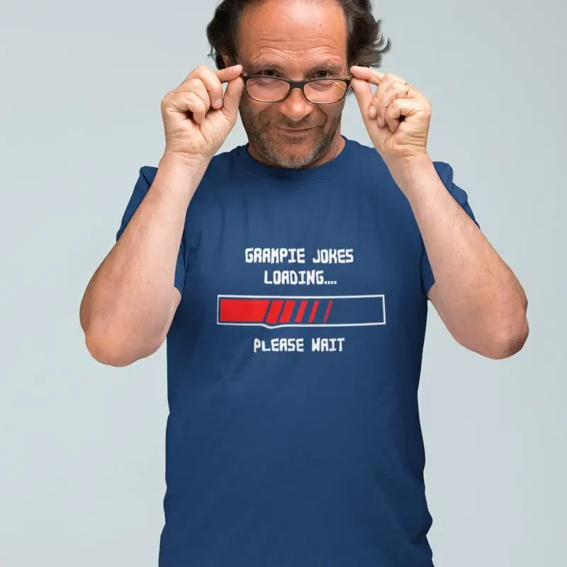 Camiseta de Jokes de Grampie cargando camiseta divertida de regalo de Grampa