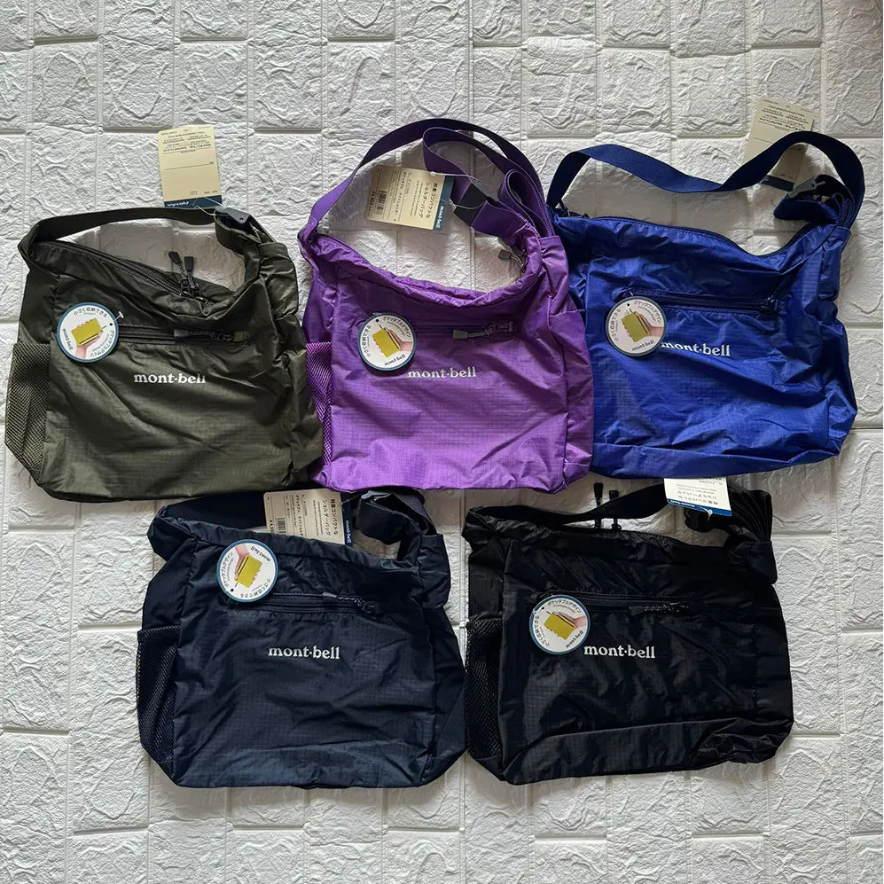 

Японская легкая сумка-мессенджер Montbell для путешествий на открытом воздухе, водонепроницаемая и устойчивая к разрывам, из прочной ткани, для альпинизма.