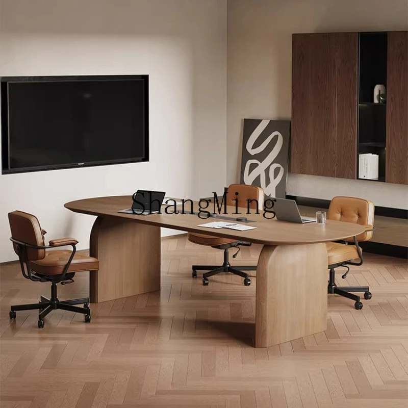 

SM Modern New Simple Solid Wood Small Home Office Conference Premium Desk