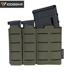 IDOGEAR Тактический тройной чехол для магнитов Mag Carrier 9 мм 5,56 Чехол Molle Laser Cut MC 3586