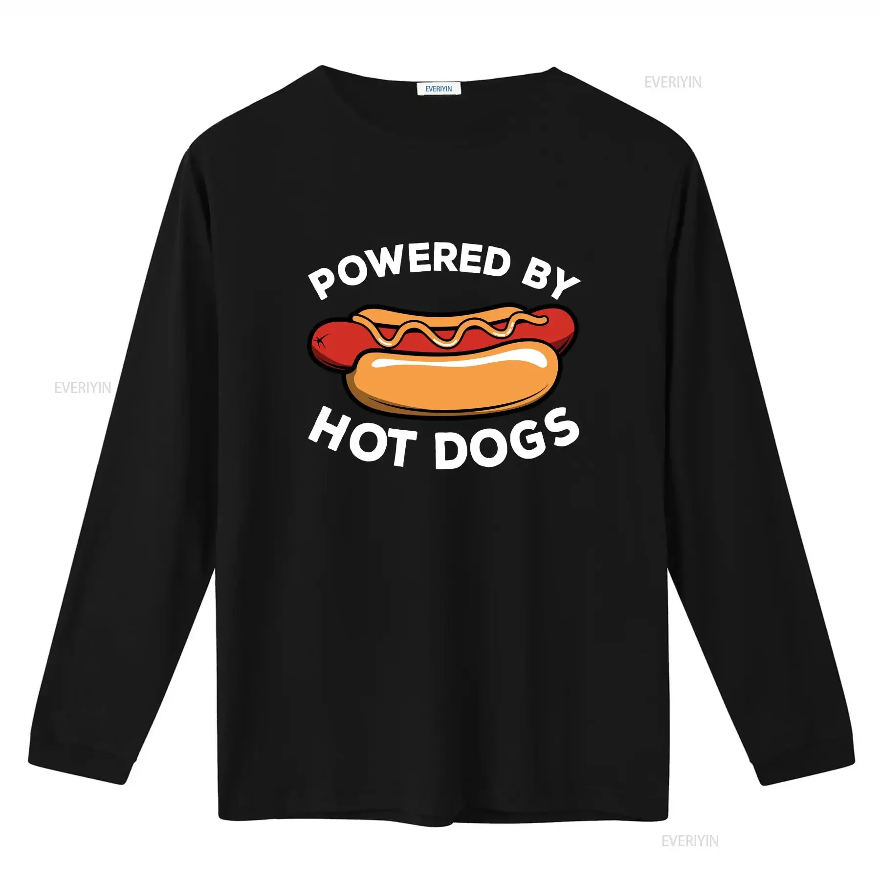 قميص مضحك مدعوم من هوت دوج هدية للكلاب، قميص مضحك للوجبات السريعة، يوم عتيق، رسم مغسول وممتد، كاجوال قابل للتنفس