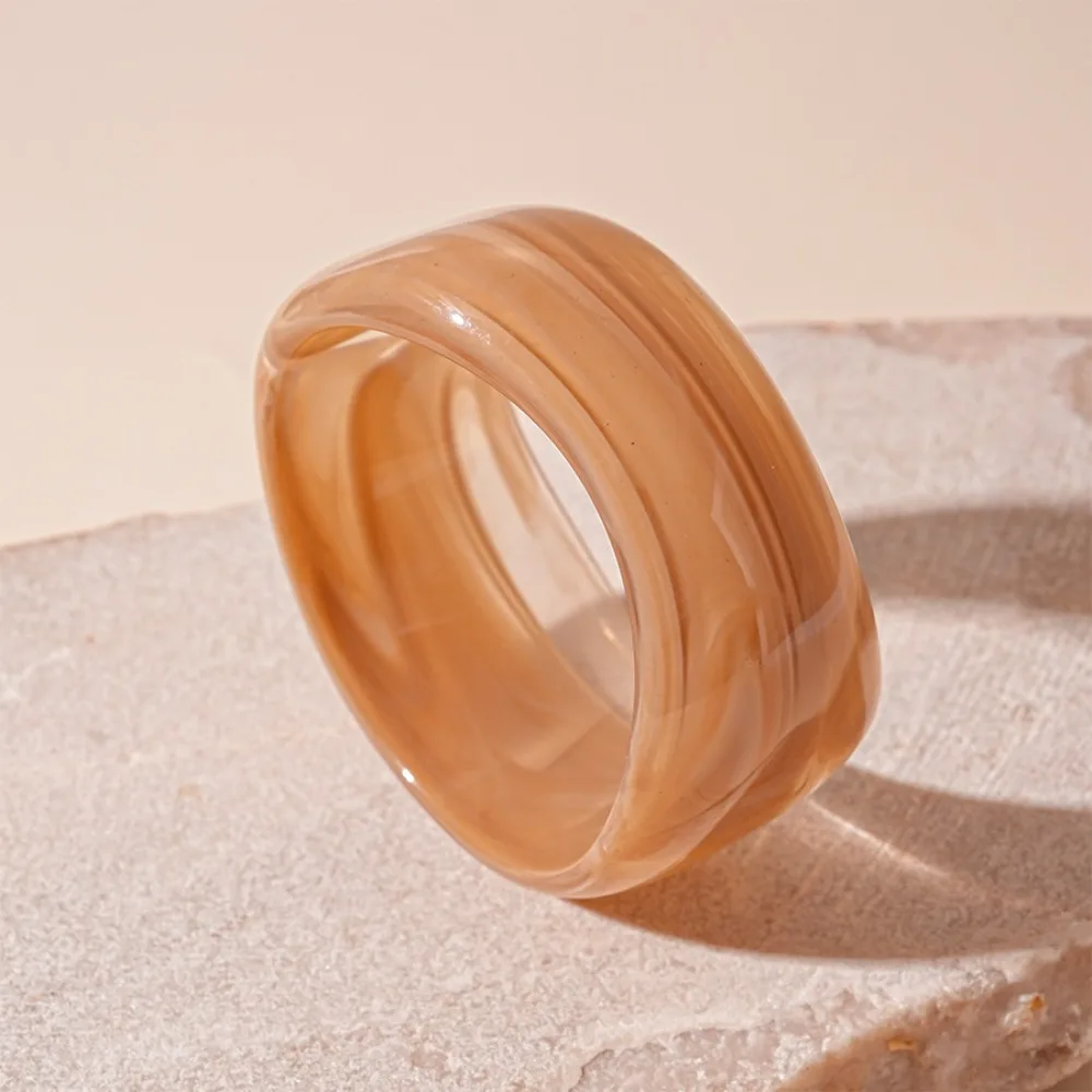 Irregular Hand Ring Irregular Acrylic Bangles Exaggerated Geometric Wide Chunky Bangles Smudge Big Size Geometric Bracelets