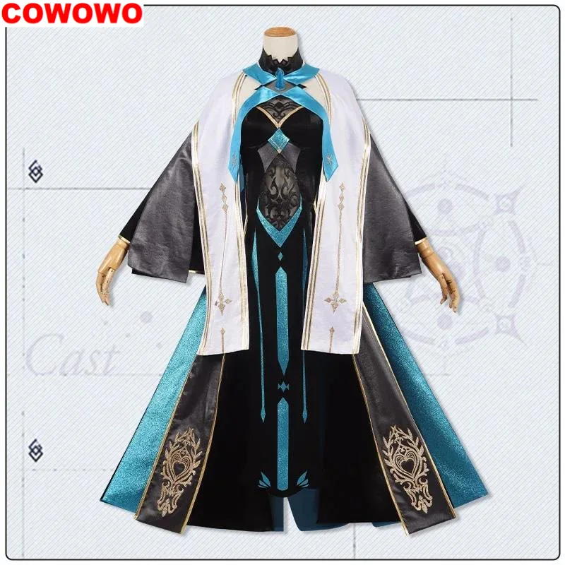 COWOWO Game FGO Winter Queen Morgan le Fay Cosplay Costume Fancy Party Dress With Crown Halloween Carnival Uniforms Custom Made