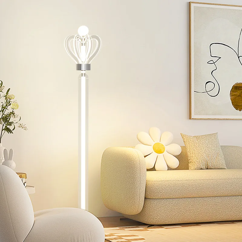 

floor lamp, luxurious living room, sofa, high-end design sense, bedroom, Nordic creative intelligent standing desk lamp