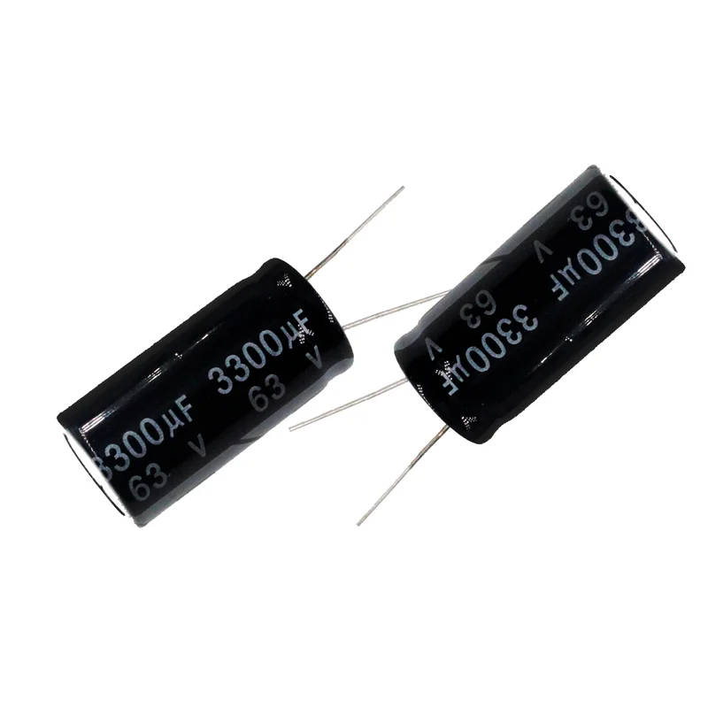 2pcs 3300uF 63V 3300MFD 63WV 18*35mm Aluminum Electrolytic Capacitor Radial