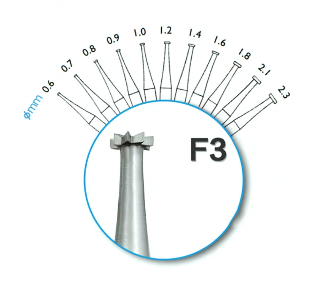 

F3 BUR 2.35 Handle Steel Engraving Cutter Electric Hollow New 204 Threading Machine Olive Core Carving Cutter
