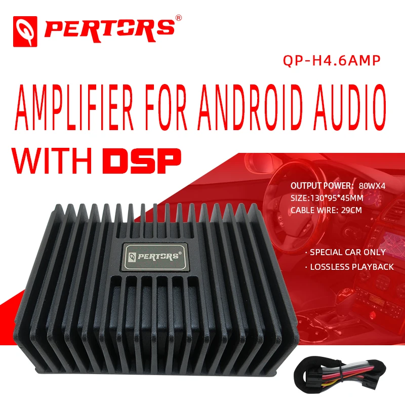 

QPERTORS QP-H4.6AMP for Andrio Audio System Amplifier 4 Channel Car Audio