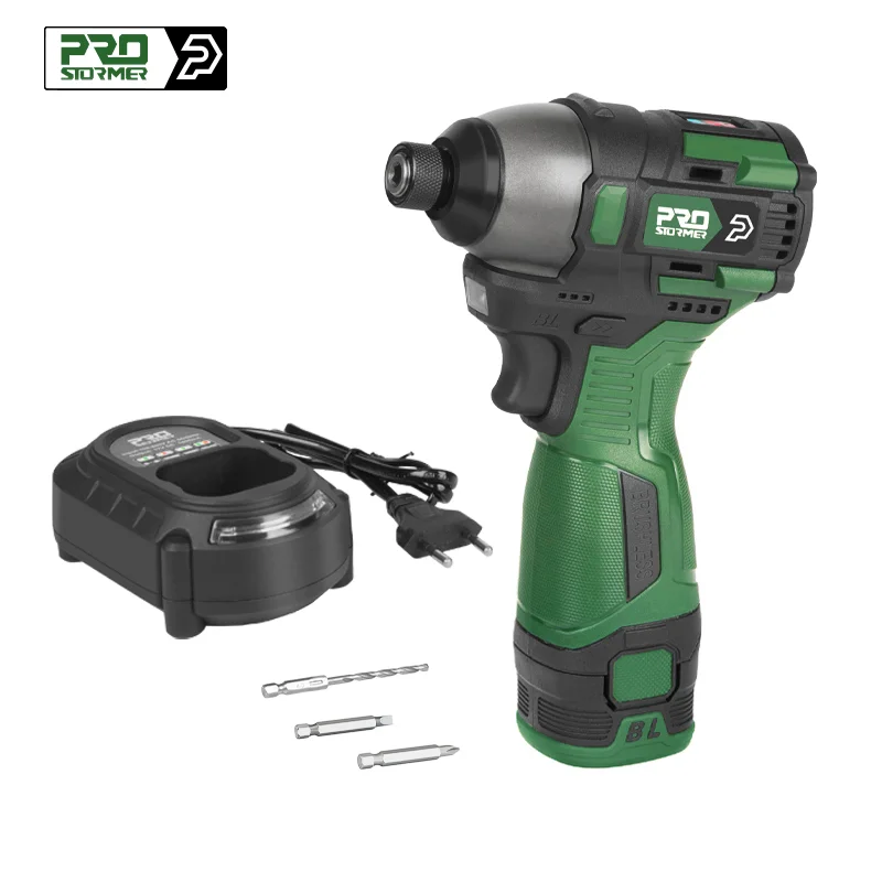 140NM Brushless Electric Screwdriver 17V Cordless Drill Screw 1500mAh Battery Rechargeable Hexagon Power Tools by PROSTORMER