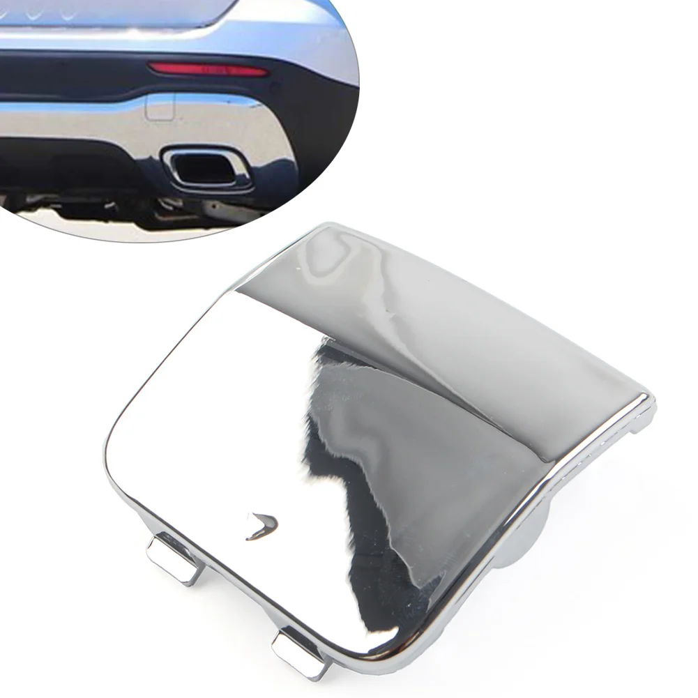 Chrome Silver Car Rear Bumper Tow Hook Eye Cover 2478857301 For Mercedes-Benz W247 GLB Class GLB250 2020-2021