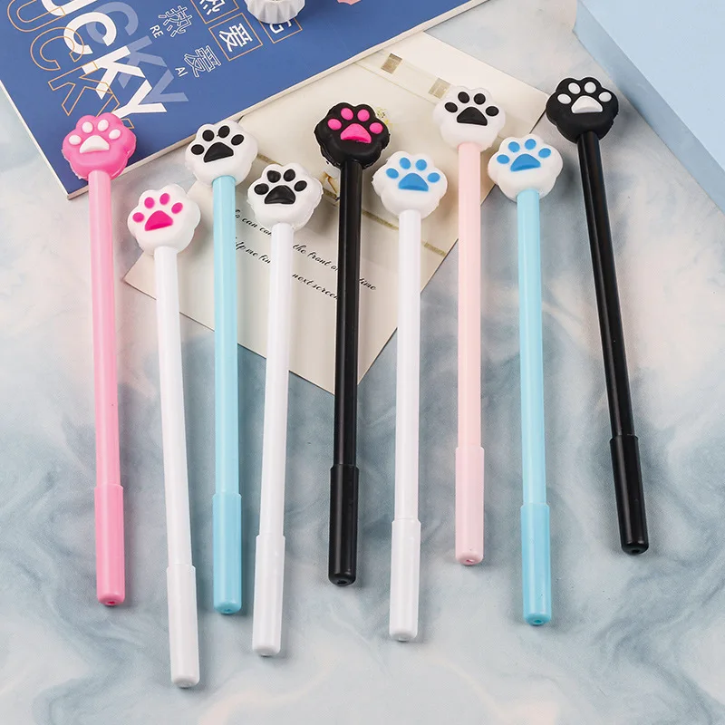 Wholesale Cute Claw Cat\'s Claw Gel Pen Children\'s Stationery Writing Pen Black Office Kawaii Office School Supplies