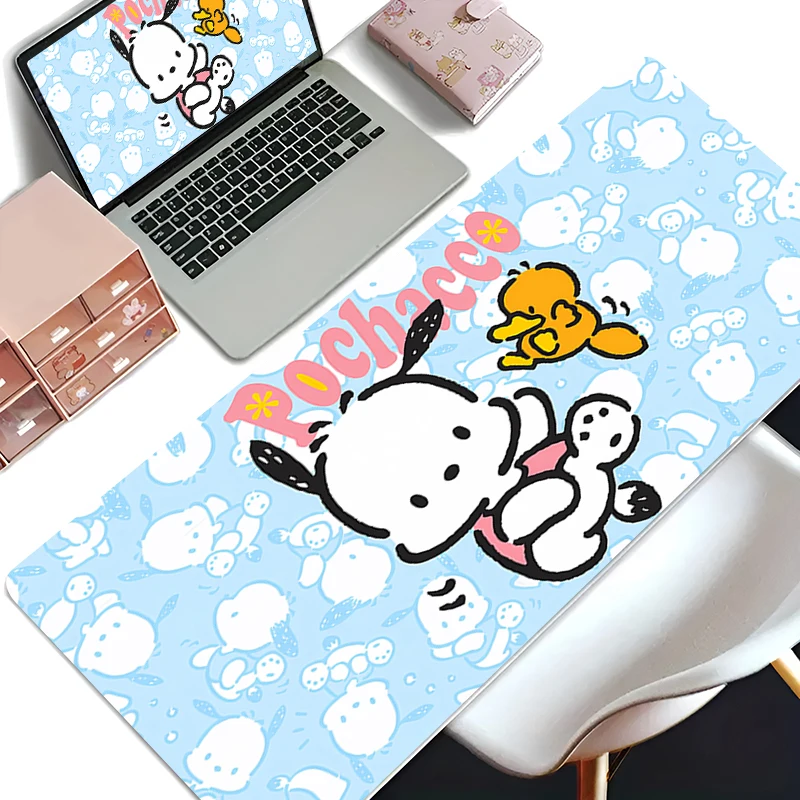 Anime Cartoon Desk Mat HD Printing P-Pochaccos Keyboard Carpet Decor Extended Non-Slip Mouse Pad PC Gaming Accessories Mousepad