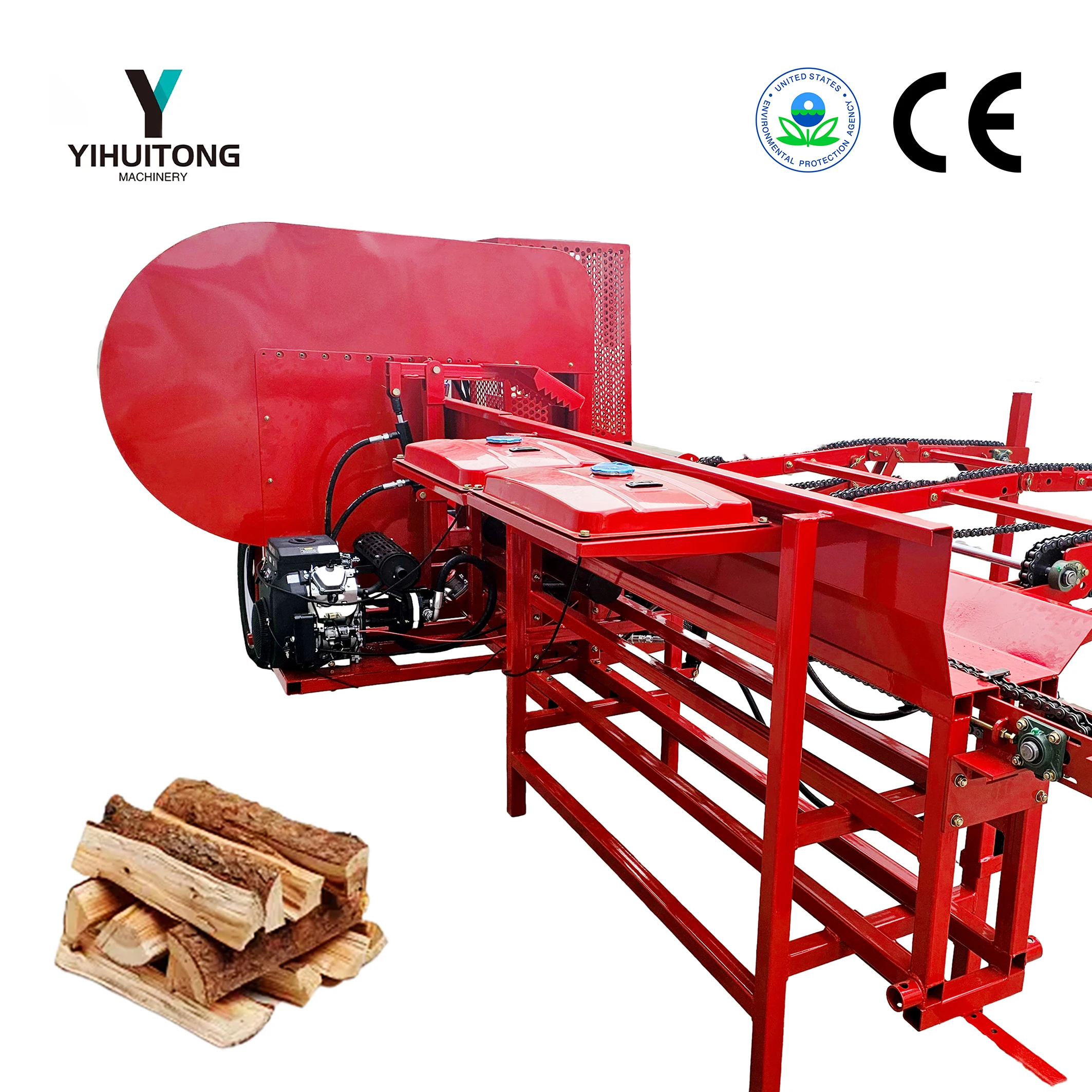 Australia hot sale 50T Forestry machinery firewood processor automatic log splitter for sale