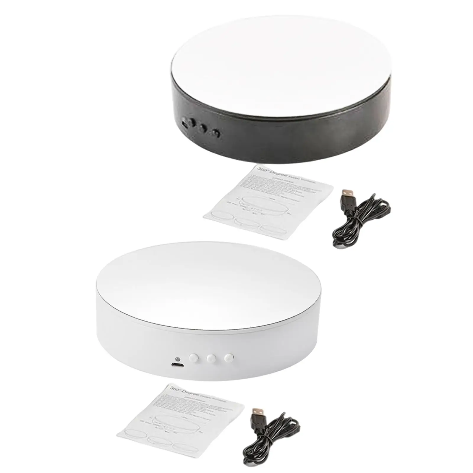 Rotating Display Stand Electric 5.91inch/15cm Diameter 360 Degree Turntable for Gift Cake