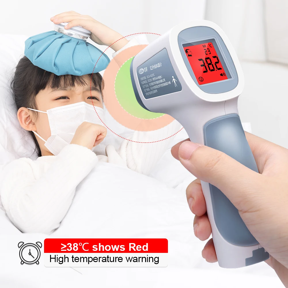 Cofoe Digital Forehead Infrared Thermometer Non-Contact Body Temperature Fever Measurement Tool for Baby/Adults