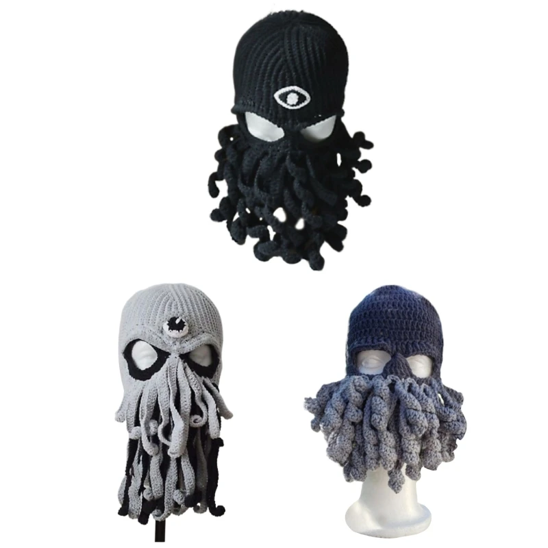 

OctopusBalaclava Knit Beanies OctopusHat Funny Balaclavas OctopusMask Halloween Balaclavas OctopusBeanie Party Hat