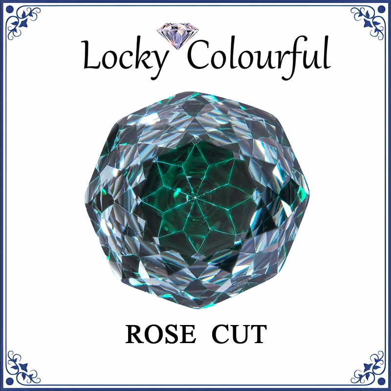 

Cubic Zirconia Rose Cut Wholesale Dark Green Color Charms Bead for DIY Jewelry Making Earrings Bracelet Materials No Certificate