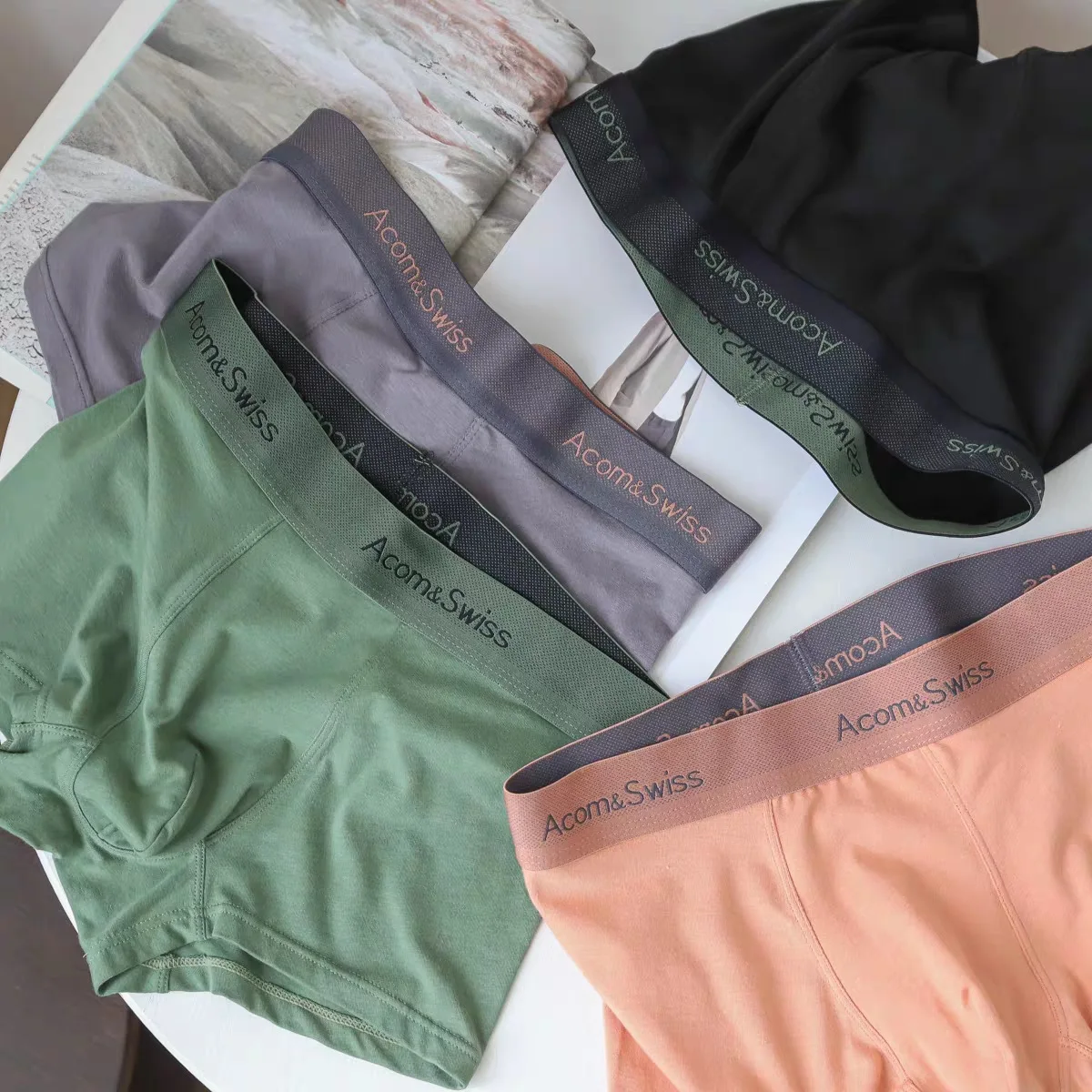 60S Cotton Men Panties Men Sexy Underwear Boxer Plus Size Boxershorts Cozy Breathable Underpants High Elasticity Pants L-6XL 3