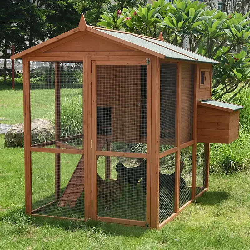 

Long-Lasting Eco-Friendly Pet House Natural Wood Chicken Coop Layer Cage