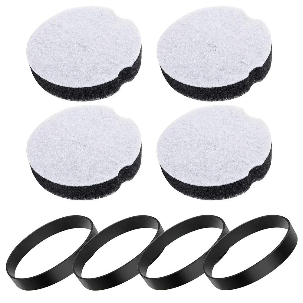 

4 Pack Of For Bissell Vacuum Filter Replacement & 4 Pack Of For Bissell Vacuum Belt For Bissell Vacuum Cleaner 2112,1520 Series