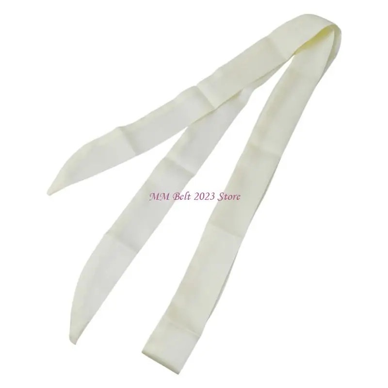 

49ME Ribbon Silk Neck Scarf Hand Tied RibbonHair Scarf Korean Hairtie Neckwear