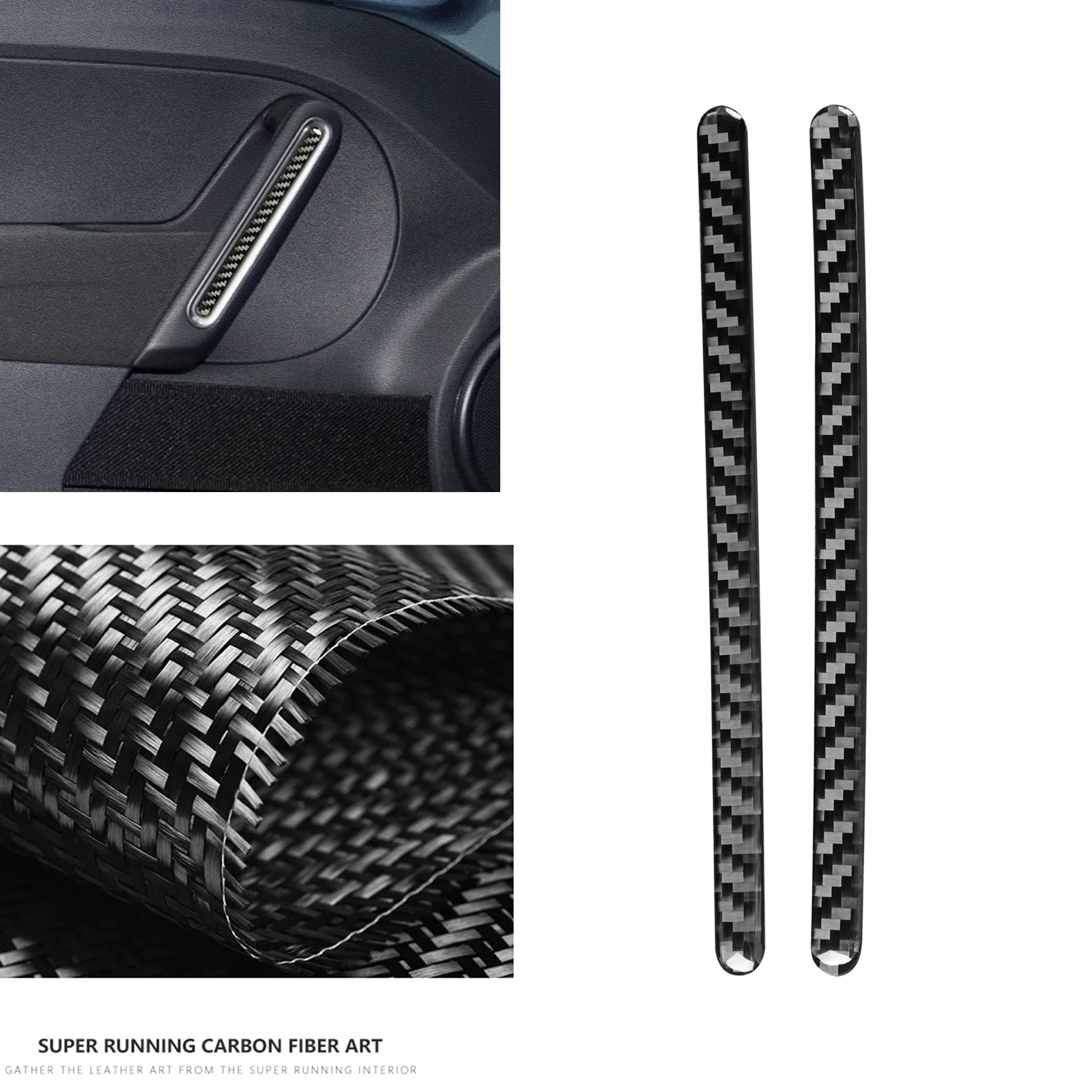 

Door Handle Bowl Side Cover Trim Carbon Fiber Interior Sticker For Volkswagen VW Beetle 2012 2013 2014 2015 2016 2017 2018 2019