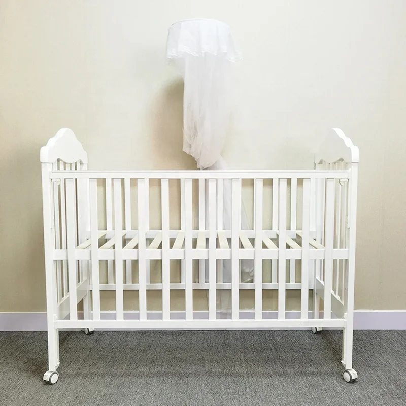 solid wood newborn baby bed cradle kids' cribs baby crib portable bed for baby 0-3 years