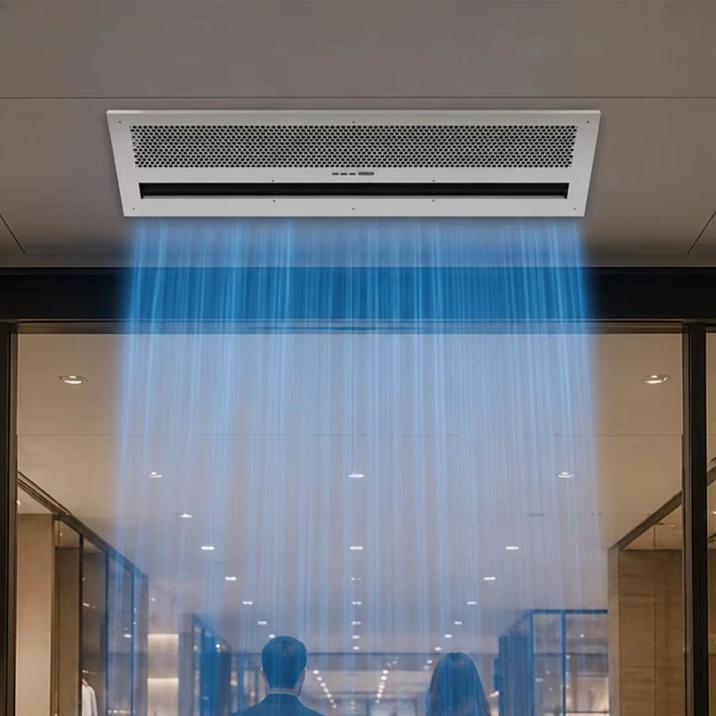 Commercial Recessed Air Curtain Heat Cold Air Separation for Hotel Shopping Mall Door