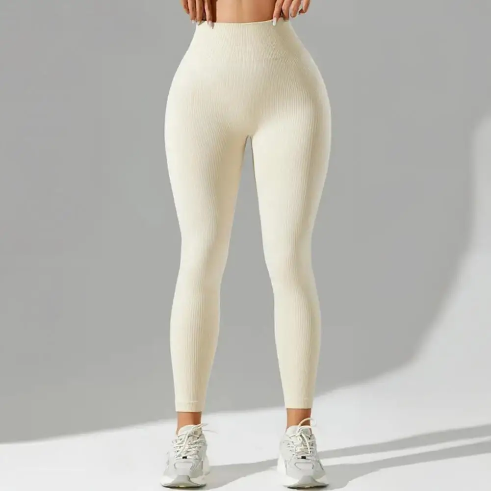 

Женские леггинсы для йоги с высокой талией, эластичные брюки для женщин с эластичным поясом, облегающие леггинсы для танцев и тренировок