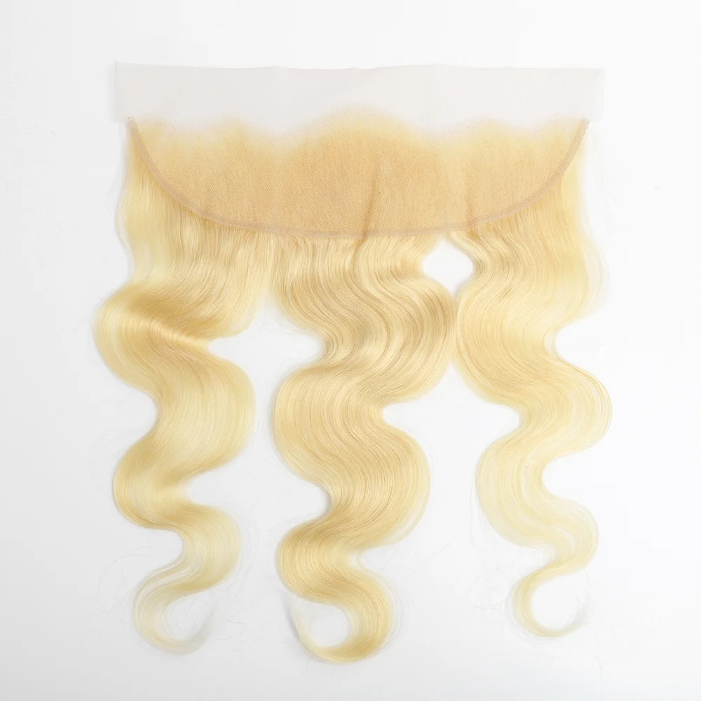 13x4 blonde Echthaar Spitze Frontal verschluss Newmi vor gezupft transparente Spitze Frontal natürlichen Haaransatz 4x4 Spitzen verschluss