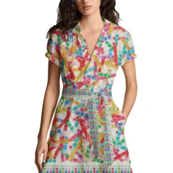 CHCH Summer Chic Printed Long Dress Women Fashion Lapel Half Sleeve Single Breasted Shirt Dresses 2024 Female Commuting Outfits