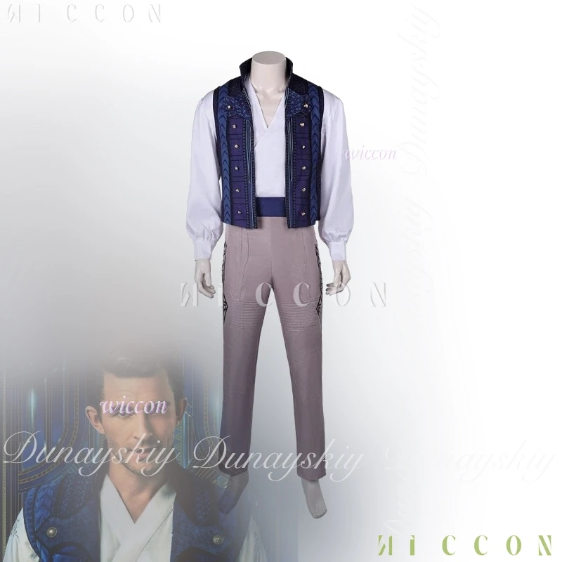 

Halloween Costumes Wicked: Part One Movie Fiyero Prince Cosplay Helloween With The Blue Short Adult Women disfraz 2162