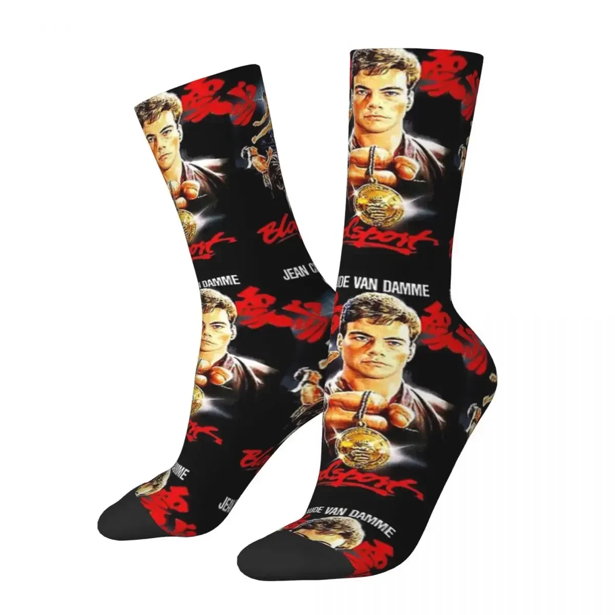 Bloodsport-calcetines largos de Jean Claude Van Damme Frank Dux Harajuku, medias suaves para todas las estaciones, accesorios para regalos Unisex