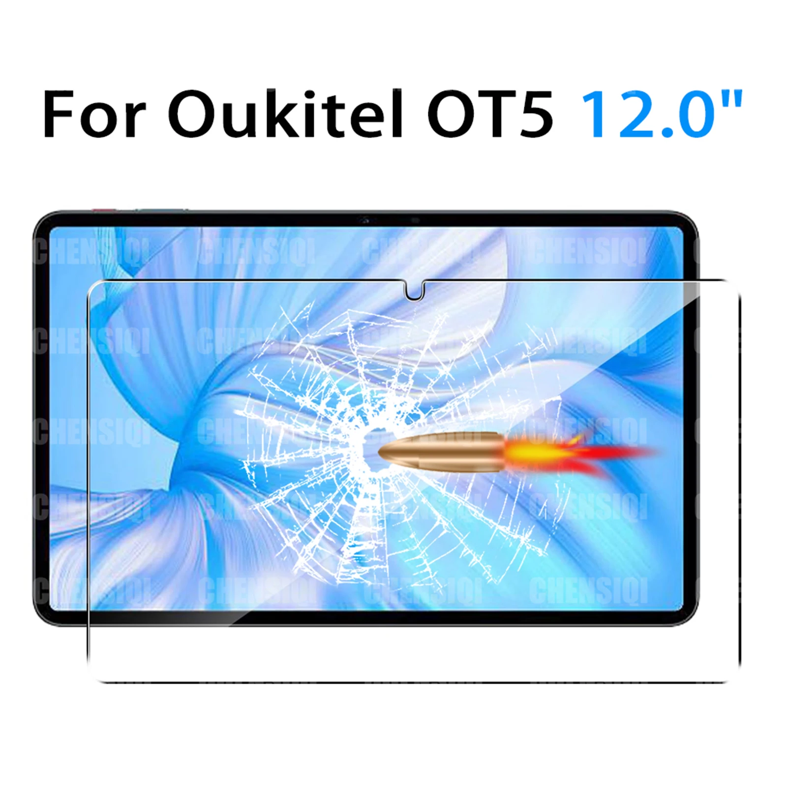 Tempered Glass Film for OUKITEL OT5 (12 inch) 2023 Tablet 9H Hardness HD Anti-Scratch Screen Protector for OUKITEL OT5 12