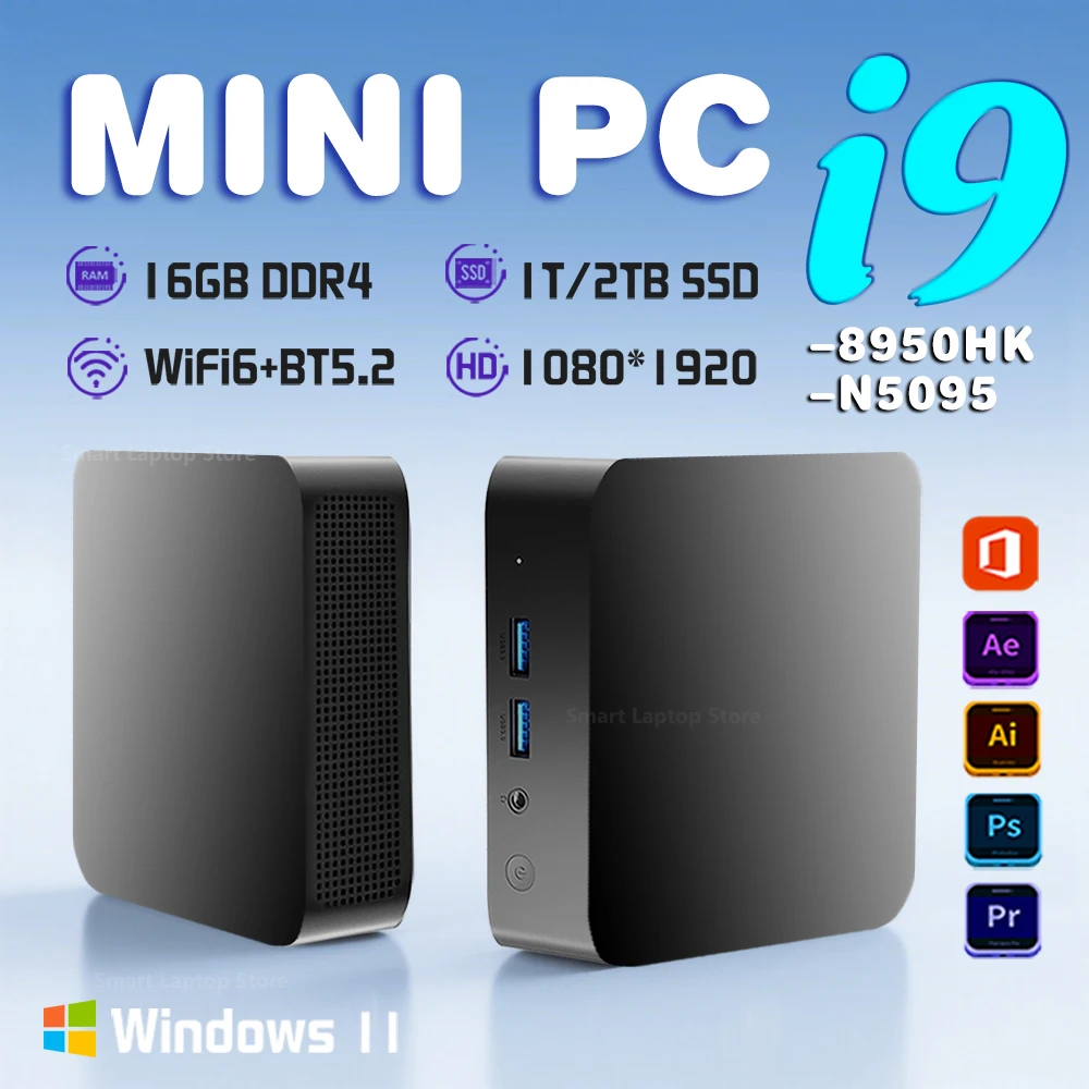 yZ[z2025N Core i9 N5095A Windows 11~jPCA16GB RAMA1TB/2TB M.2 SSDAItBX|[^uPCA1000MbpsA4KΉType-CAQ[~OfXNgbvPC