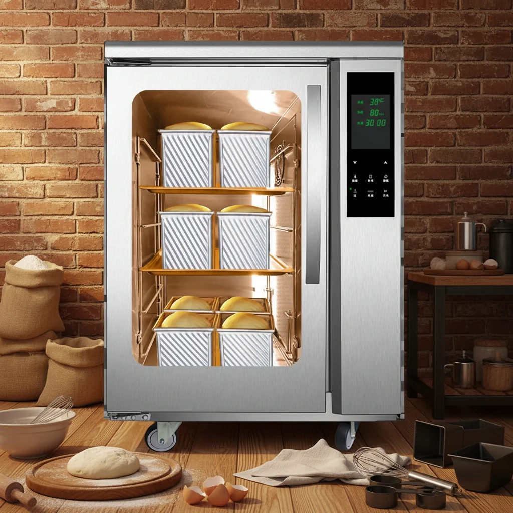FOODLINE Low Running Cost Dough Proofer Silent Humidifier Continuous Fermentation for Snack Bakery Store
