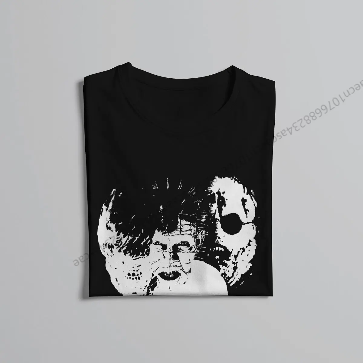 Hellraiser 공포 영화 아이콘 T 셔츠 Homme 남성 Tshirt Cotton Men Tops