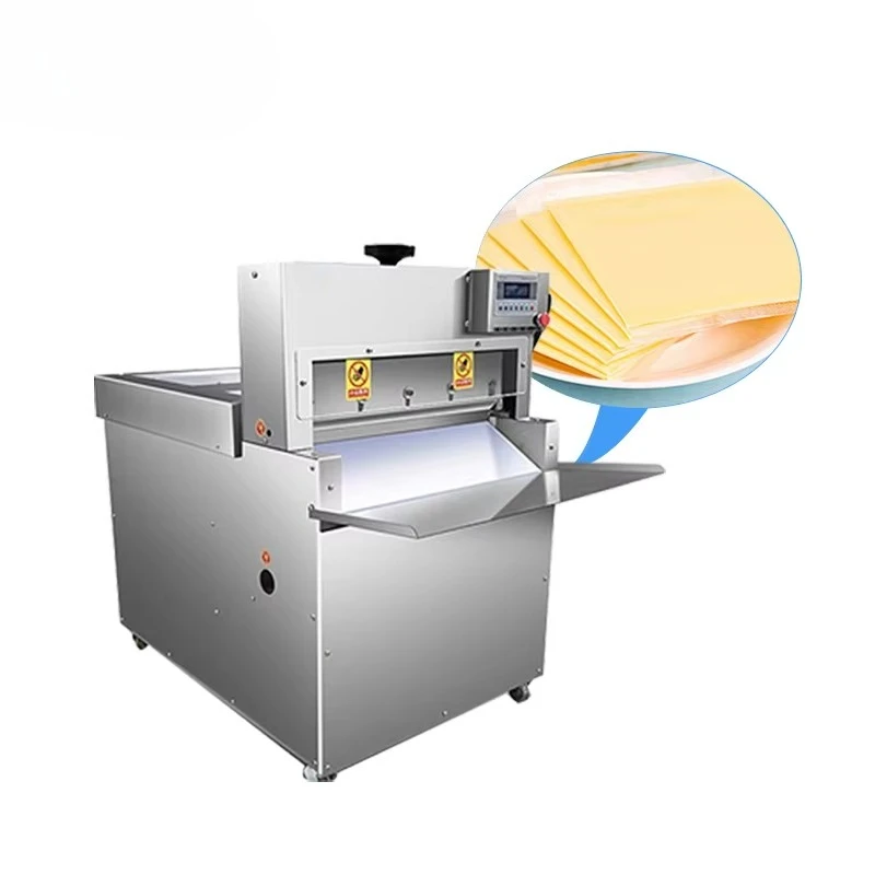 CNC Reinforced 4-Roll Meat Slicing Equipment, Automatic Mutton Roll Cutter for Beef and Pork Belly