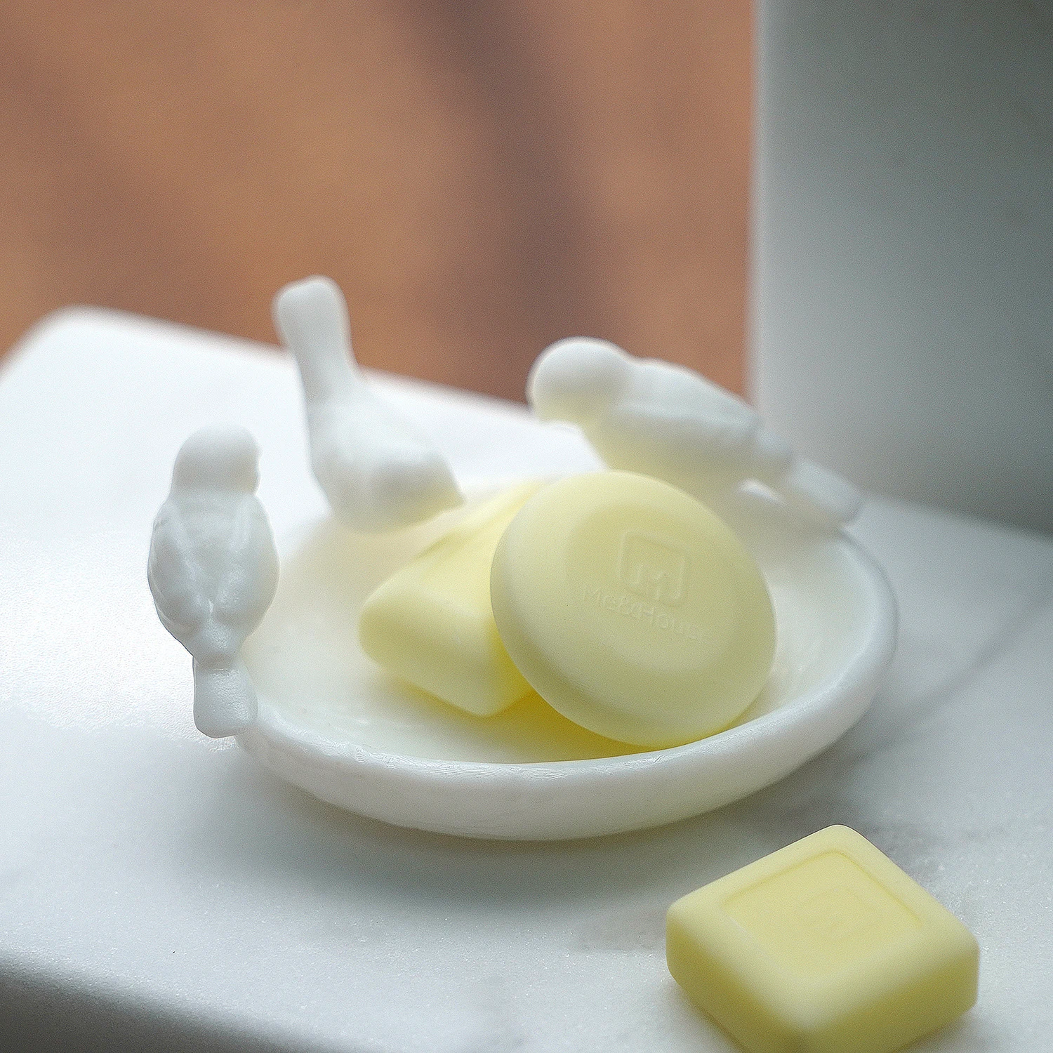 1/6 인형 집 모델 가구 액세서리 미니 모델 비누 트레이 매장 욕실 액세서리