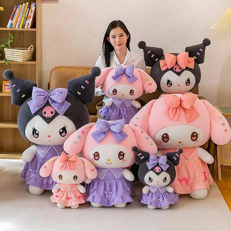 ألعاب سانريو القطيفة لتزيين غرفة النوم ، حيوانات محشوة ، قطيفة ، كورومي ، ميلودي ، فراولة لطيفة ، هدية ، 25 وسادة