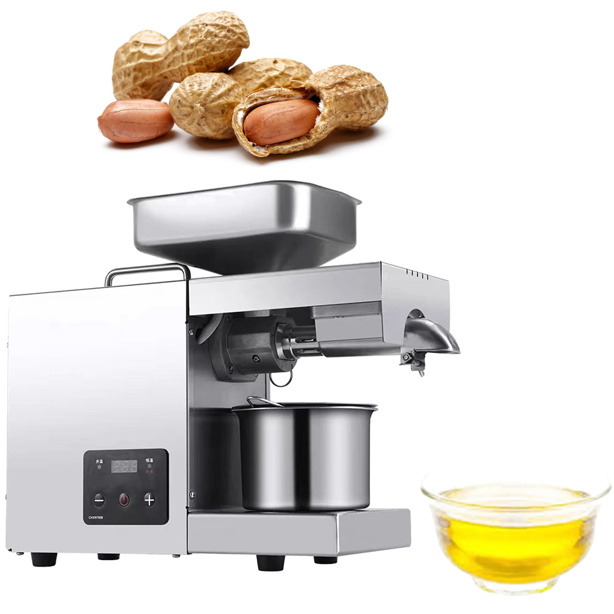 

Multi-Functional Small Automatic Oil Extractor Machine Household Cold Peanut Oil Machine Soybean Olive Oils Machines