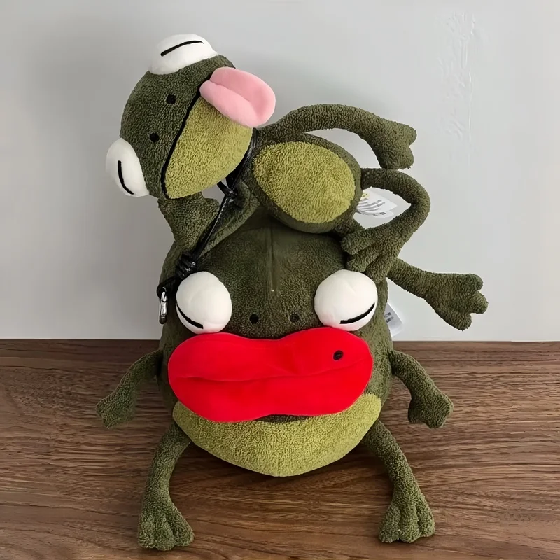 2026 Hot New Cute Funny Plush Keychain Pendant Big Mouth Abstract Stuffed Doll Collectible Bag Charm Gift For Plush Lovers