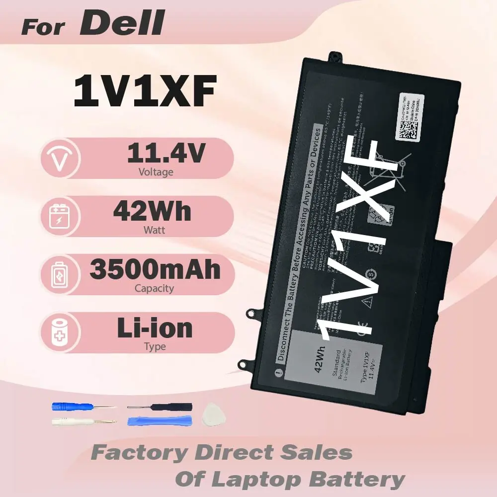Batería para portátil 1V1XF R8D7N 4GVMP para Dell Precision 3540 M3550 Latitude 5400 5410 5500 5510 Inspiron 7590/7591/7791 Serie 2 en 1