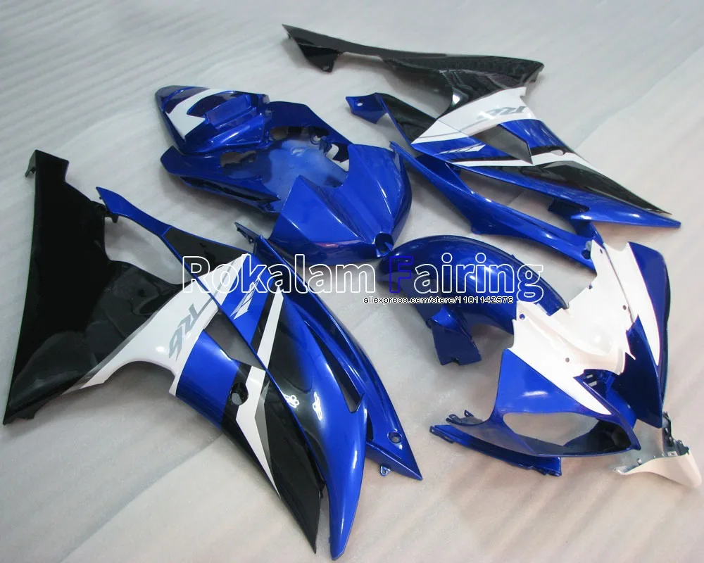 

Для Yamaha YZF R6 08-16 YZF-R6 2008-2016 YZFR6 черный белый синий Aftermarket обтекатель Moto Body Kit (литьё под давлением)