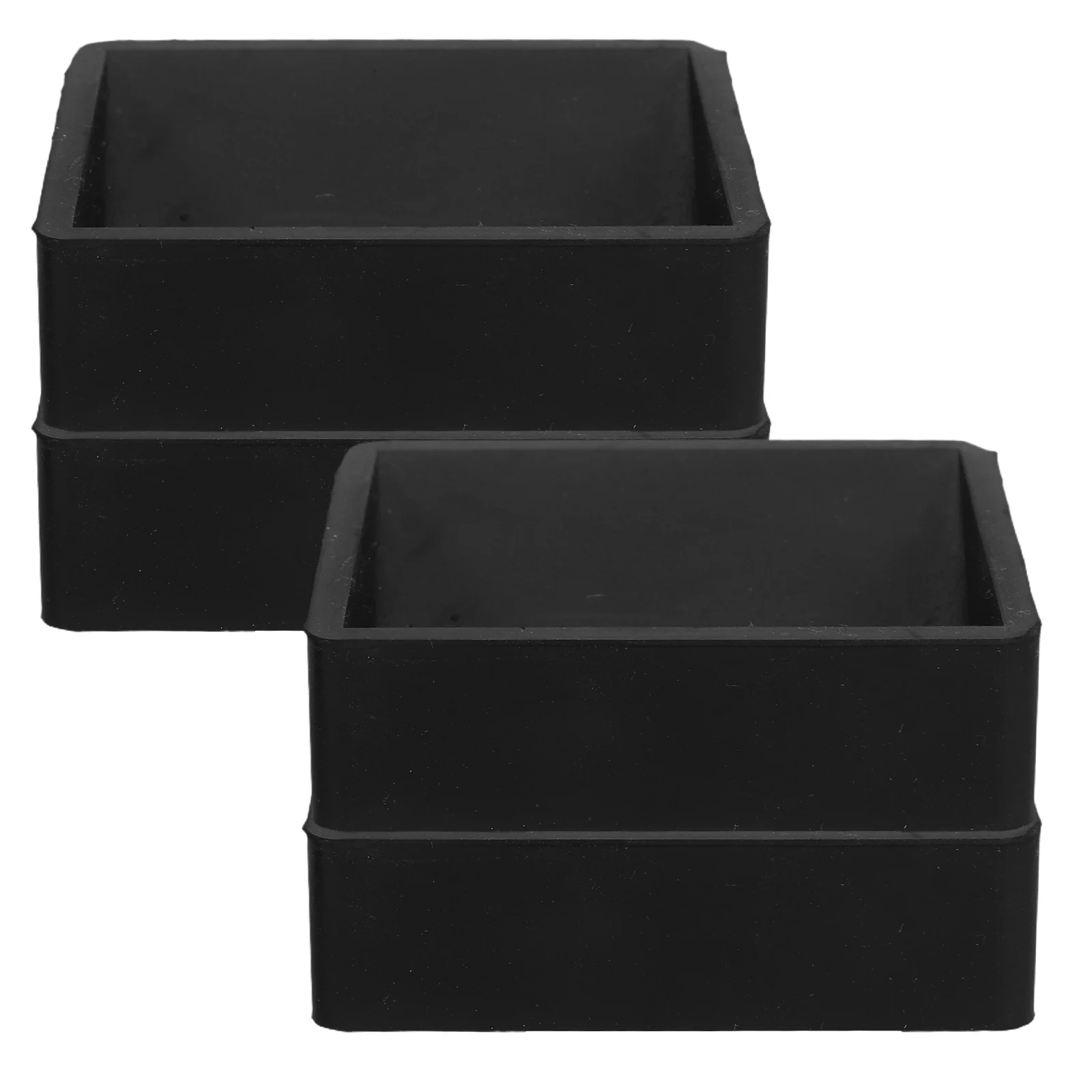 

4Pcs Rubber Caster Cups Furniture Stopper Wheel Fixed Base Non Slip for Sofas Beds Chairs Protect Floor Noise Reduction Black